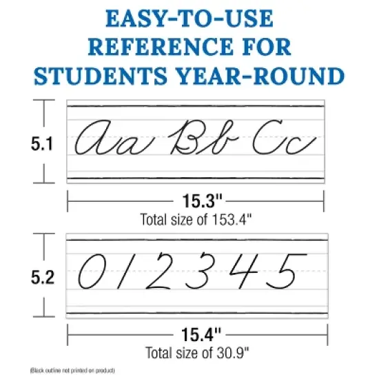 Carson Dellosa Education Farmhouse Alphabet Line: Cursive Bulletin Board Set, Grade 2-5 (39 pieces) image {2}