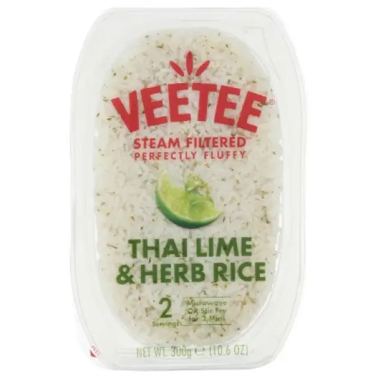 Veetee Rice Thai Lime Herb Ready-To-Heat - Case of 6 - 10.6 Oz image {2}