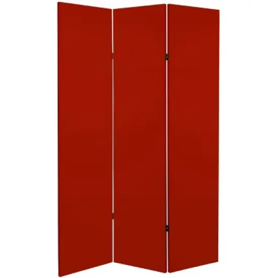 6" Double Sided Canvas Room Divider - Oriental Furniture image {3}