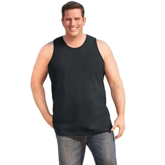 KingSize Men's Big & Tall Shrink-Less&trade; Lightweight Tank image {3}