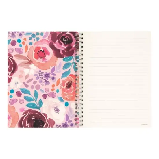 greenroom 80pg Ruled Notebook 5.875"x8" Floral (Designs May Vary): Spiral Soft Cover Journal, Multicolor, 6x8 Inches image {2}