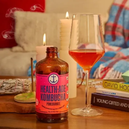 Health-Ade Organic Vegan Pomegranate Kombucha - 16 fl oz image {2}