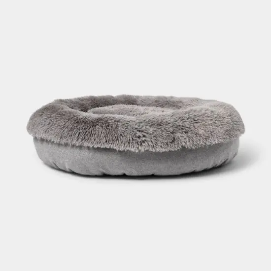 Super Plush Cuddler Round Dog Bed - Gray - Boots & Barkley&trade; image {3}