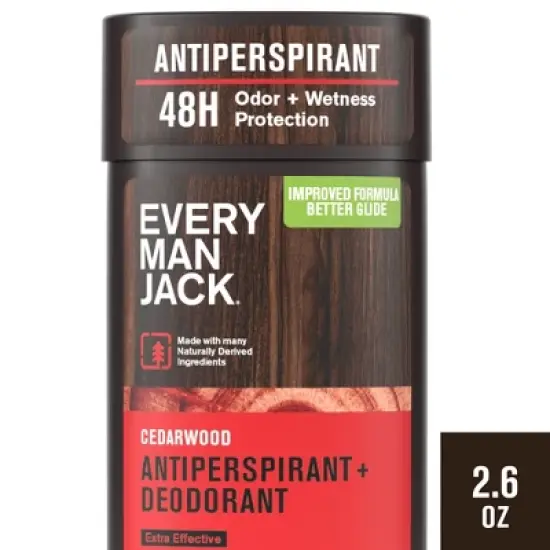 Every Man Jack Men's Solid Antiperspirant & Deodorant Cedarwood - 2.6oz image {10}