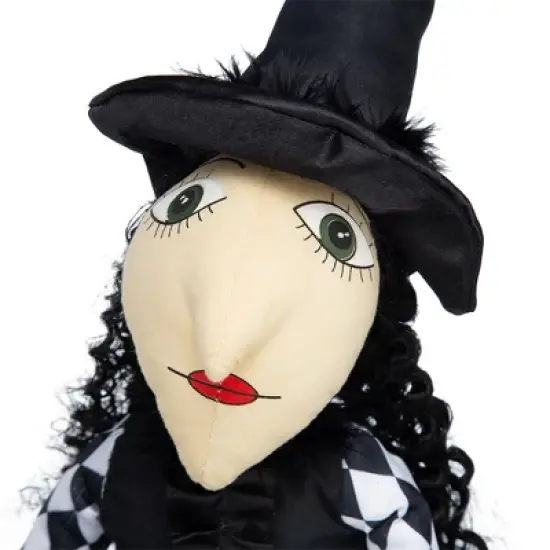 Gulches 21"H Halloween Sitting Witch Decor, Spooky Holiday Accent image {1}