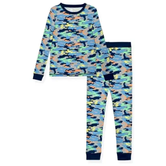 Sleep On It Boys Super Soft 2-Piece Snug Fit Pajama Set - Camo image {6}