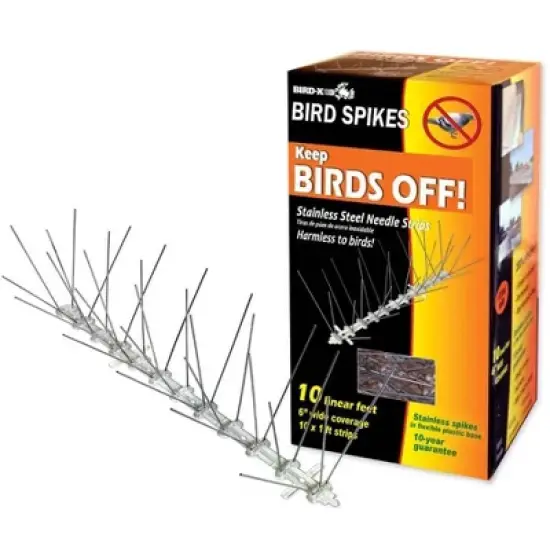 Bird-X 10" Stainless Steel Bird Spikes image {2}