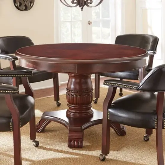 Tournament Dining and Game Table Black - Steve Silver Co. image {2}