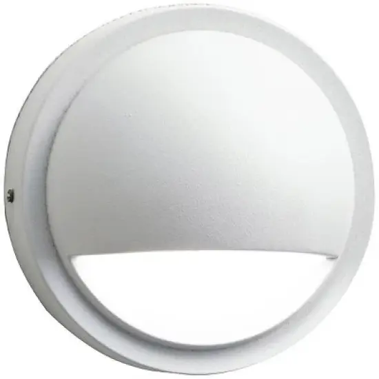 Kichler 4" High Half Moon White 2700K LED Deck Light image {1}