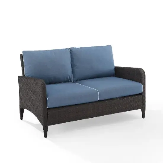 Crosley Kiawah Wicker Outdoor Patio Loveseat image {10}