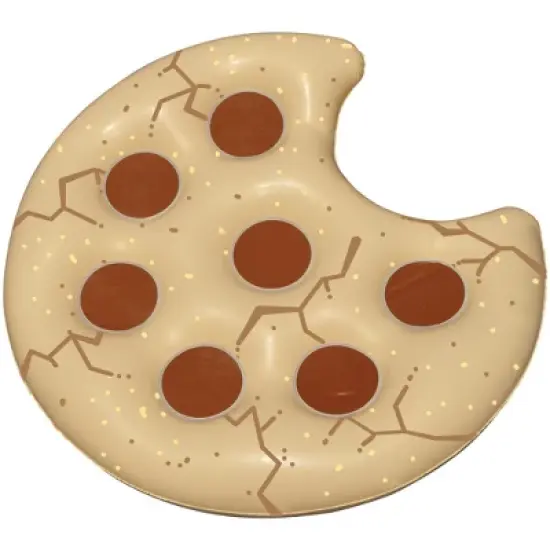 Swimline 60" Inflatable Cookie Shaped Novelty Swimming Pool Floating Raft - Brown image {2}