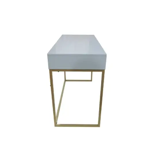 Alma Office Desk Light Blue - ACEssentials image {4}