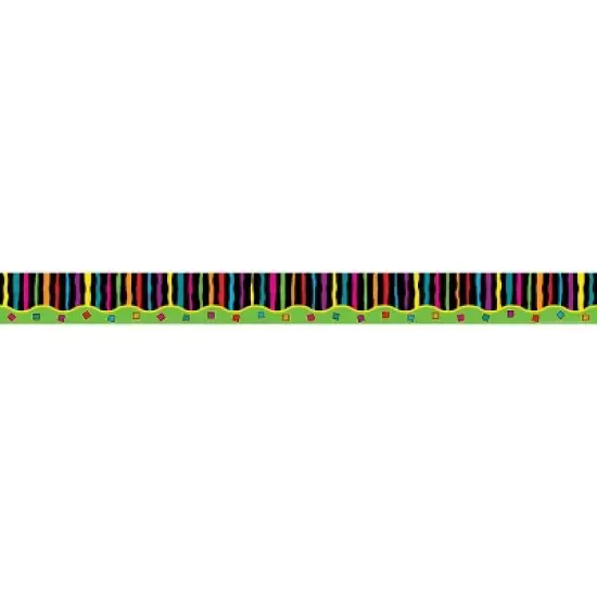 2pk Neon Double-Sided Classroom Borders - Barker Creek: Teacher Supplies, Neon Bulletin Board Border, 24 Pieces, All Ages image {2}