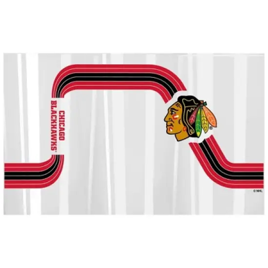 NHL Chicago Blackhawks Retro Wave Pint Glass - 16oz image {2}