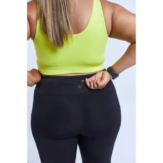 TomboyX Workout Leggings, 7/8 Length High Waisted Active Pants With Pockets image {4}