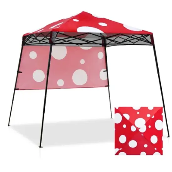 EAGLE PEAK 8x8ft Pop Up Canopy with Sidewall, 8x8 Base 6x6 Top image {23}