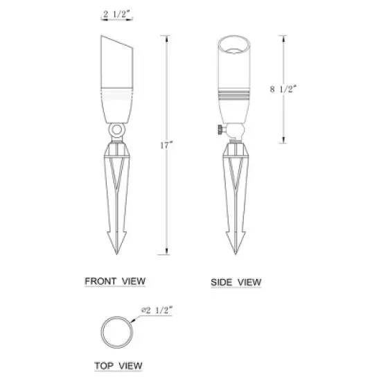 C Cattleya 12V Dark Bronze Directional Uplight Outdoor Landscape Spot Light (4-pack) image {5}