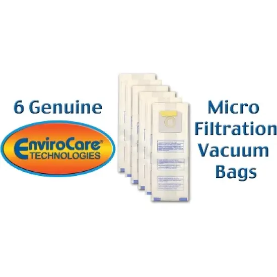 Panasonic Types U, U-3, U-6 Micro Filtration Vacuum Cleaner Dust Bags 6 Pack image {3}