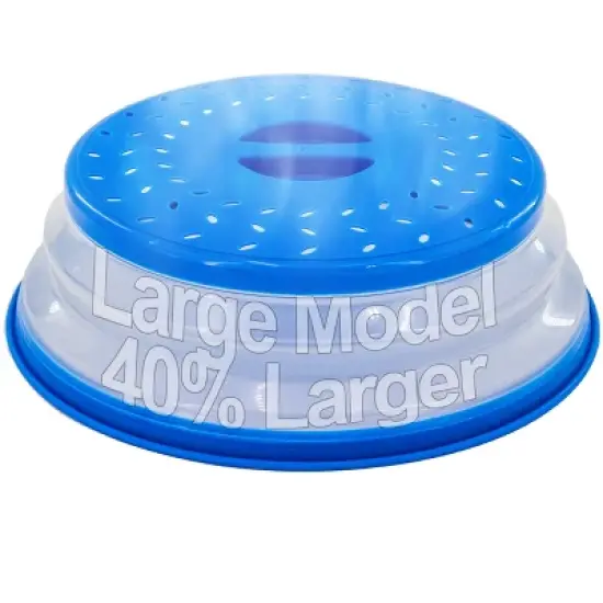 5 Star Super Deals Microwave Splatter Guard Cover - Large - Collapsible Lid for Food Protection and Easy Storage - BPA-Free, Dishwasher Safe image {7}