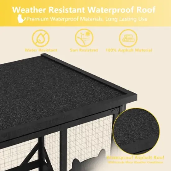 Catio Outdoor Cat Enclosure with Roof image {3}