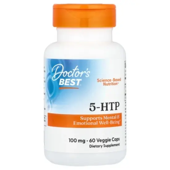 Doctor's Best, Best 5-HTP, 100 mg, 60 Veggie Caps image {4}