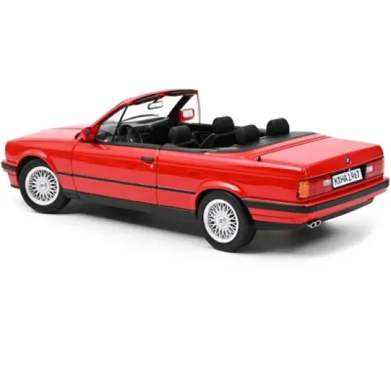 1991 BMW 318i Cabriolet Red 1/18 Diecast Model Car by Norev image {1}