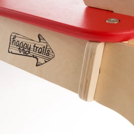 Rocking Horse Ride-on Toy for Children-Classic Wooden Rocker-Helps Develop Strength, Balance and Coordination- Fun for Boys and Girls image {1}