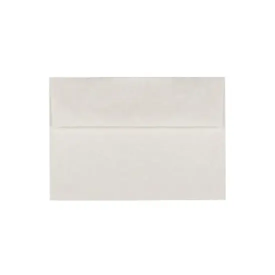 JAM Paper A7 Parchment Invitation Envelopes 5.25 x 7.25 White Recycled 12672 image {3}