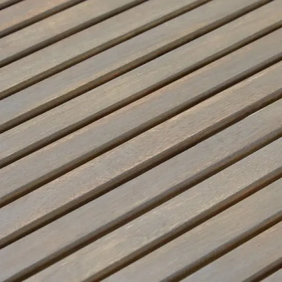 2pc Grenada Acacia Wood Patio Chat Set Gray - Christopher Knight Home image {5}