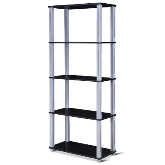 Tangkula 5-Tier Storage Rack Display Shelves Bookshelf for Home Office image {7}