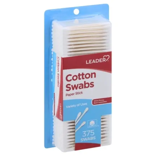 Leader Paper Sticks Cotton Swabs 375 ct image {9}