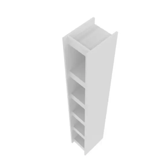 71.65" Parana 5 Shelf Bookcase White - Manhattan Comfort image {6}