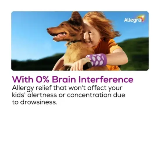 Children's Allegra 12 Hour Allergy Relief Liquid - Berry Flavor - Fexofenadine Hydrochloride image {3}