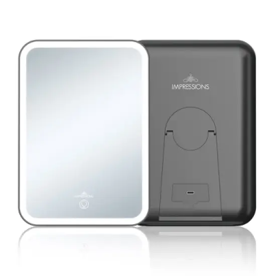Impressions Vanity Icon Travel LED Makeup Mirror image {15}