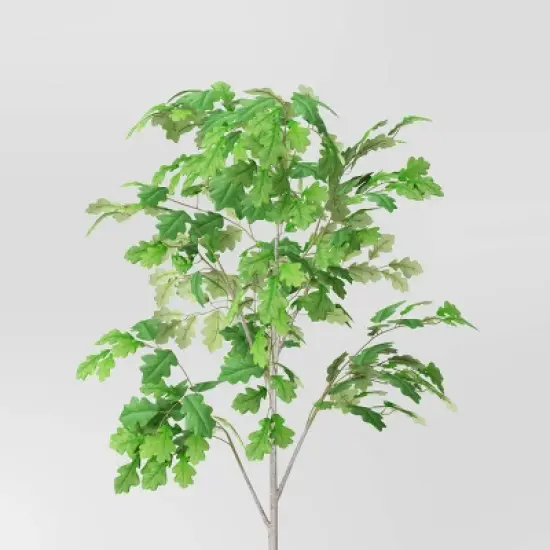 72" Artificial White Oak Tree Green - Threshold&trade; designed with Studio McGee image {2}