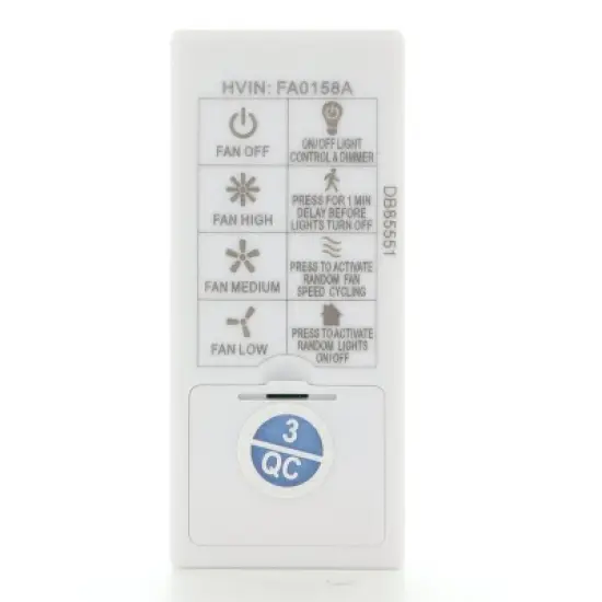 Dan's Originals 4L000014680 Remote Control and Receiver Kit for Flanagan, Cumberland, Lindholm, and Marathon Ceiling Fans image {9}