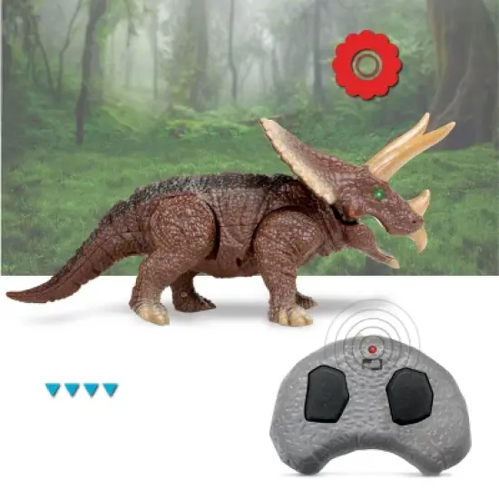 Discovery Kids Triceratops LED Infrared Remote Control (RC) Toy image {4}