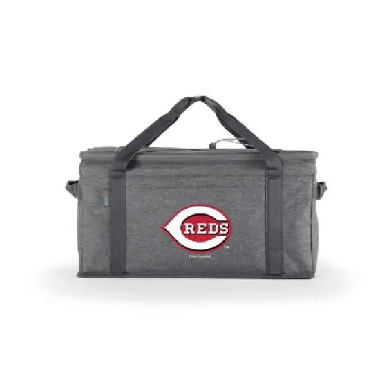 MLB Cincinnati Reds 64 Can Collapsible Cooler - Heathered Gray image {5}