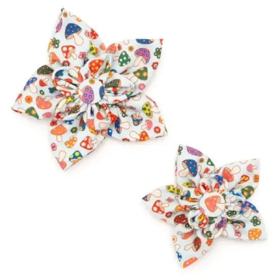 The Worthy Dog Mushrooms Flower - Adjustable Pet Accessory image {2}