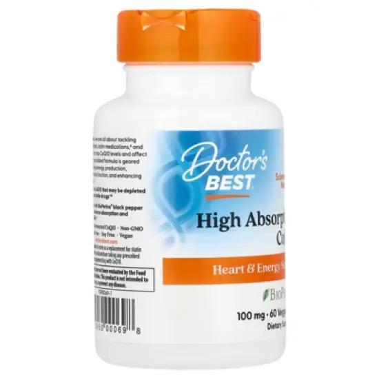 Doctor's Best High Absorption CoQ10 , 100 mg, 60 Veggie Caps image {3}
