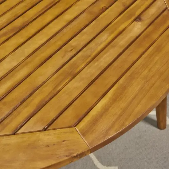 Christopher Knight Home Mayne Outdoor Acacia Wood 5 Piece Dining Set with Cushions image {5}