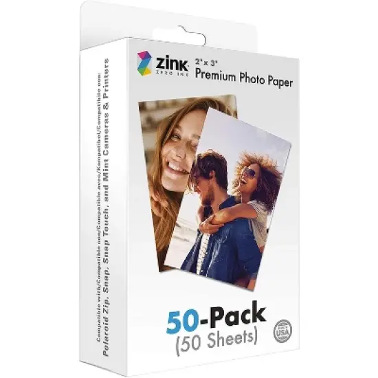 Zink 2"x3" Premium Photo Paper Compatible with Polaroid Snap, Snap Touch, Zip and Mint Cameras and Printers image {6}