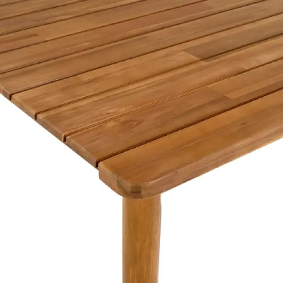 Christopher Knight Home Farrah Outdoor Acacia Wood Salt Design 6 Seater Dining Table image {5}