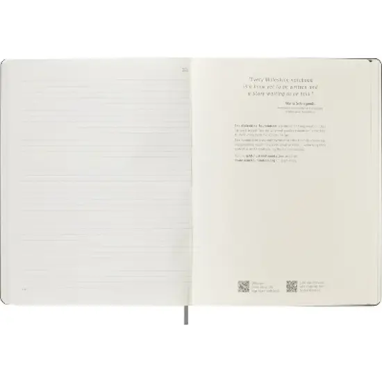 Moleskine Smart Ruled Notebook XL Hard Cover Black: Digital Journal, Lined Paper, Elastic Closure, Pocket, Ribbon Marker image {4}