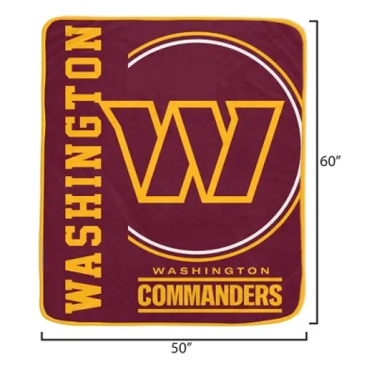 NFL Washington Commanders Keep It Simple Ultra Soft Blanket image {2}