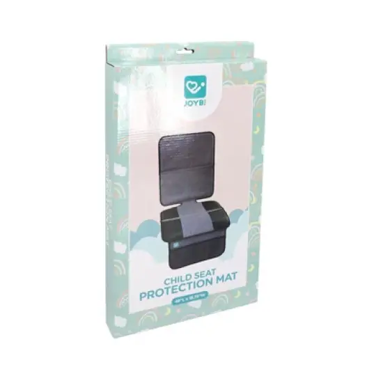 Joybi Black and Gray Child Seat Protection Mat, Protective Cover for Car Seats image {8}