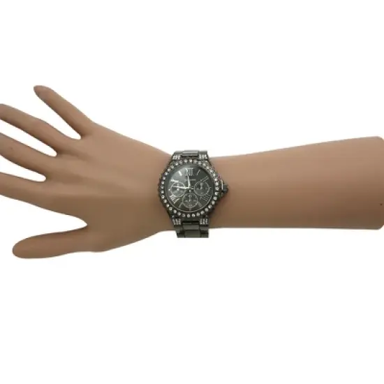 Olivia Pratt Metal and Rhinestiones Women Watch image {3}