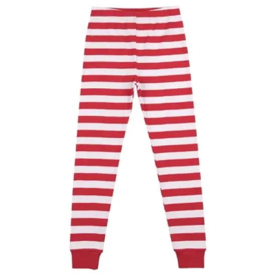 Ninja Skills Youth Boy's Red & White Striped Long Sleeve Shirt & Sleep Pants Set image {3}