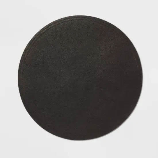 15" Round Pebble Faux Leather Charger - Threshold&trade; image {4}
