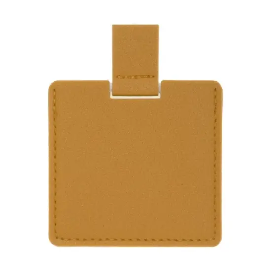 Unique Bargains Durable Square Makeup Mirror 1 Pc Light Pink image {21}